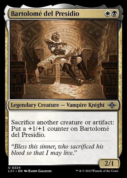 Bartolomé del Presidio, Magic card LCI 224 — The Lost Caverns of Ixalan set