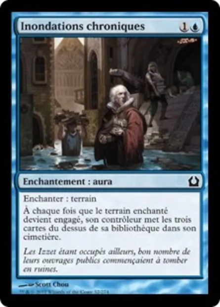Inondations chroniques, carte Magic RTR 32 — extension Retour à Ravnica