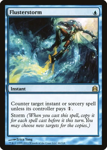 Flusterstorm, Magic card CMD 46 — Commander 2011 set