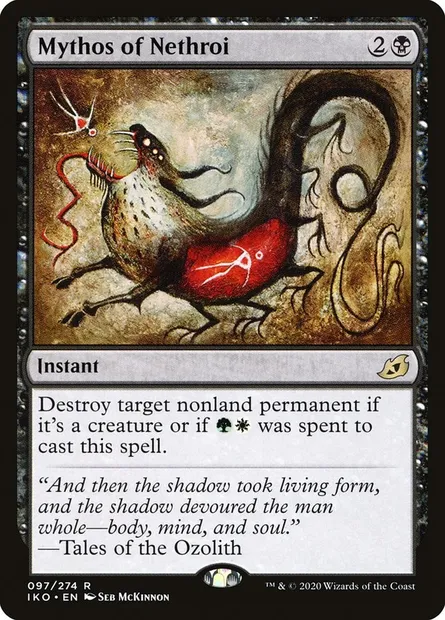 Mythos of Nethroi, Magic card IKO 97 — Ikoria: Lair of Behemoths set