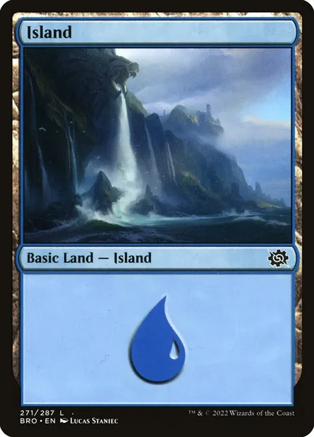 Island, Magic card BRO 271 — The Brothers' War set