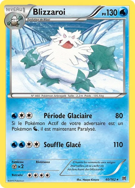 Blizzaroi, carte Pokémon BKT 40 — extension Impulsion Turbo