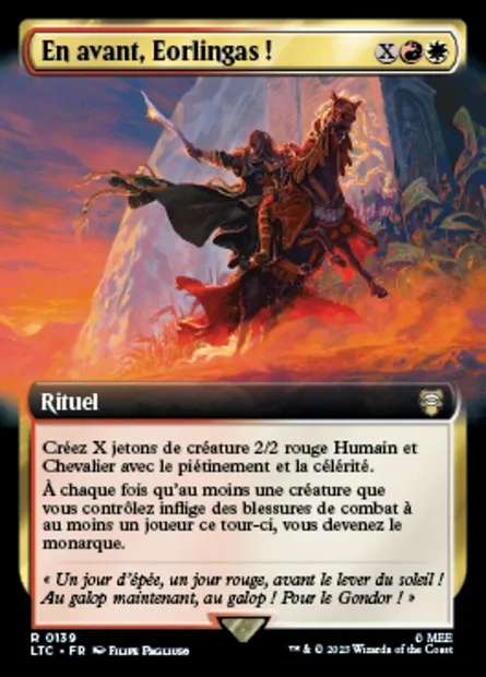 En avant, Eorlingas !, carte Magic LTC 139 — extension Tales of Middle-earth Commander
