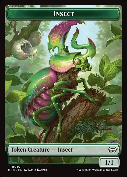 Insect, Magic card TDSC 10 — Duskmourn Commander Tokens set