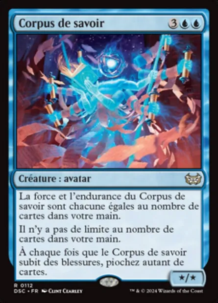 Corpus de savoir, carte Magic DSC 112 — extension Duskmourn: House of Horror Commander