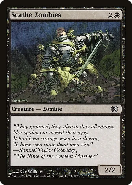 Scathe Zombies, Magic card 8ED 160★ — Eighth Edition set