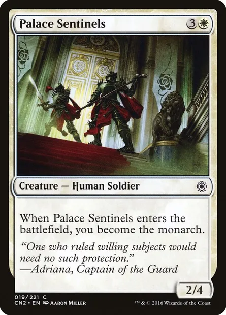Palace Sentinels, Magic card CN2 19 — Conspiracy: Take the Crown set