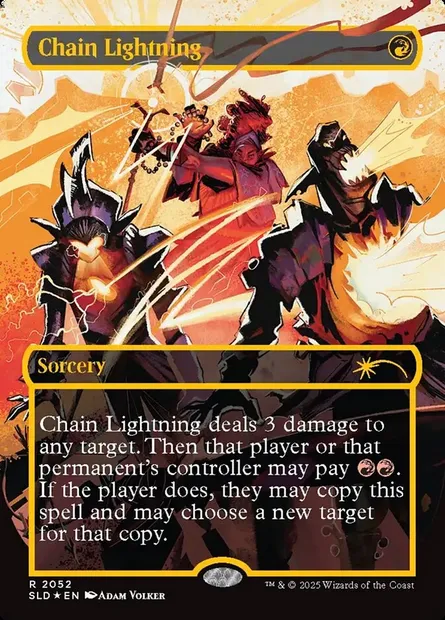 Chain Lightning, Magic card SLD 2052 — Secret Lair Drop set