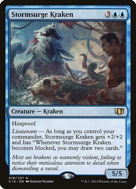 Stormsurge Kraken, Magic card C14 18 — Commander 2014 set