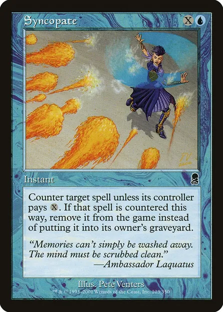 Syncopate, Magic card ODY 103 — Odyssey set