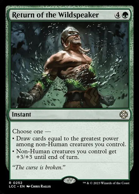 Return of the Wildspeaker, Magic card LCC 252 — The Lost Caverns of Ixalan Commander set
