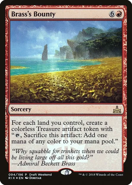 Don d'Hardiesce, carte Magic PRIX 94 — extension Rivals of Ixalan Promos