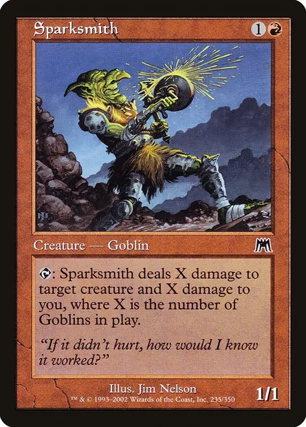 Forgeur d'étincelles, carte Magic ONS 235 — extension Carnage