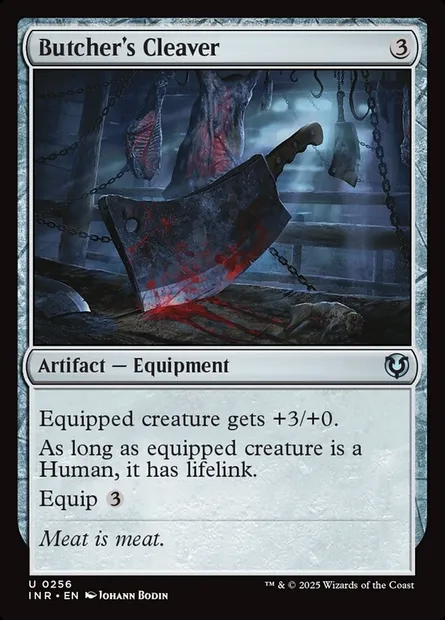 Butcher's Cleaver, Magic card INR 256 — Innistrad Remastered set