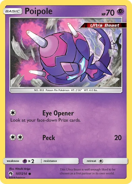 Poipole, Pokémon card LOT 107 — Lost Thunder set