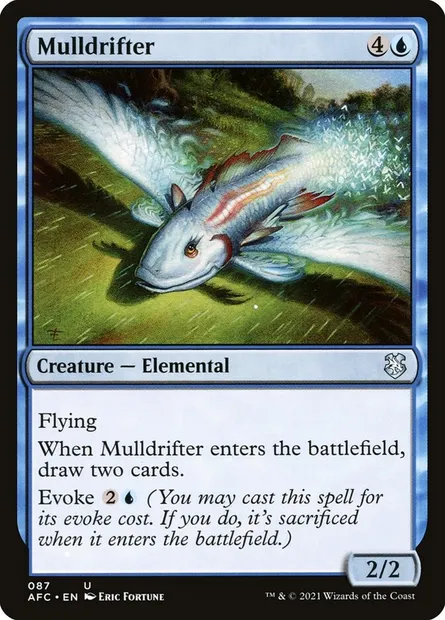 Mulldrifter, Magic card AFC 87 — Forgotten Realms Commander set