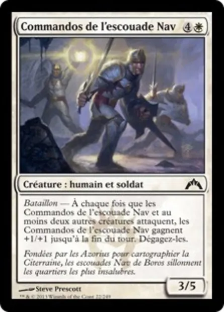 Commandos de l'escouade Nav, carte Magic GTC 22 — extension Insurrection