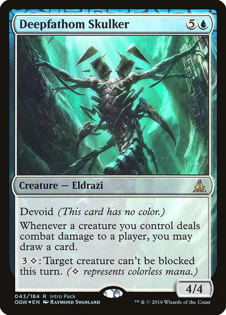 Deepfathom Skulker, Magic card POGW 43 — Oath of the Gatewatch Promos set