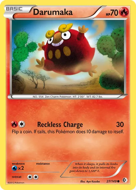 Darumaka, Pokémon card BCR 27 — Boundaries Crossed set