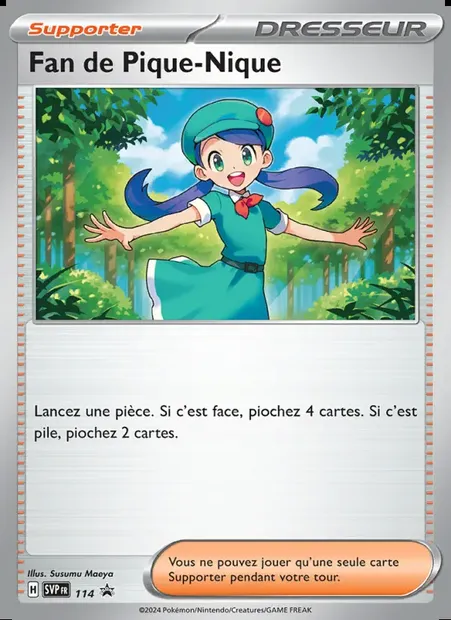 Fan de Pique-Nique, carte Pokémon PR-SV 114 — extension SVP Black Star Promos