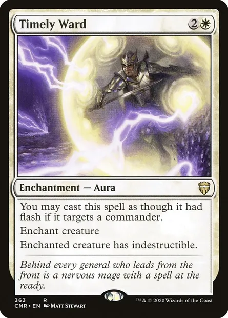 Timely Ward, Magic card CMR 363 — Commander Legends set