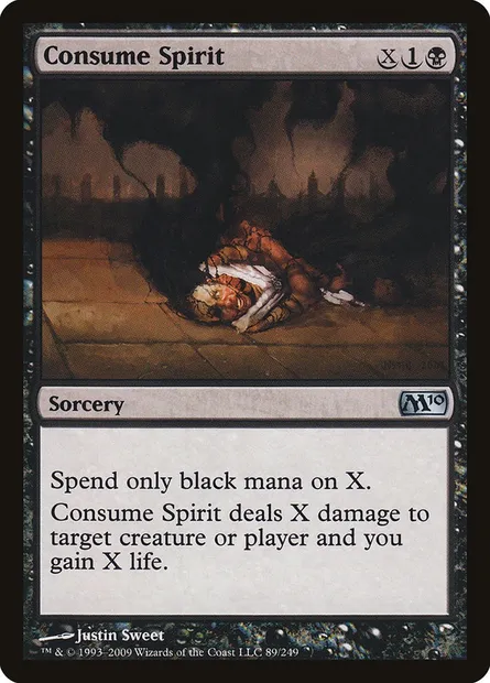 Consume Spirit, Magic card M10 89 — Magic 2010 set