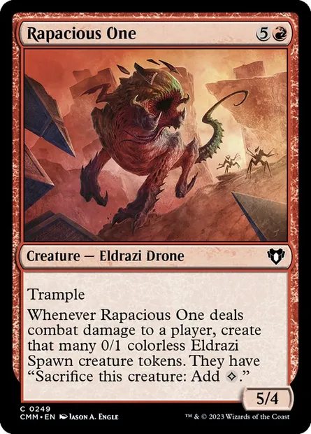 Rapacious One, Magic card CMM 249 — Commander Masters set