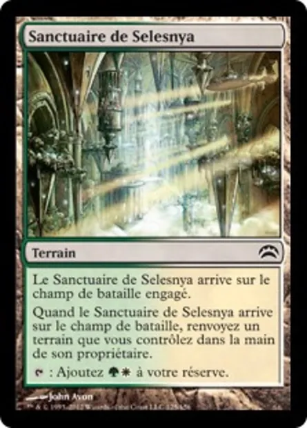 Sanctuaire de Selesnya, carte Magic PC2 125 — extension Planechase 2012