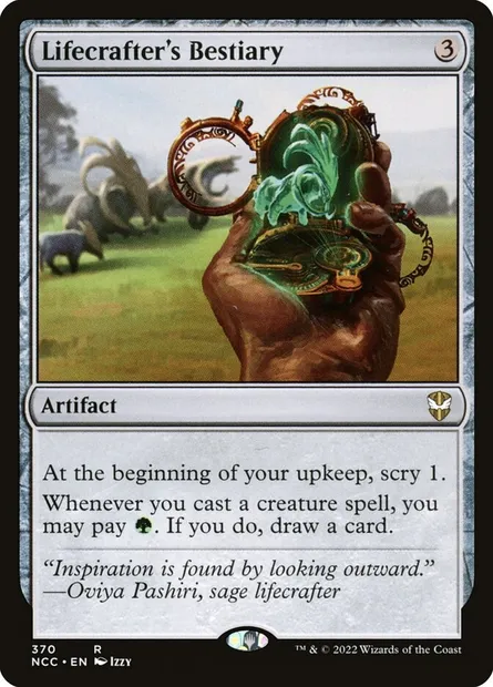 Lifecrafter's Bestiary, Magic card NCC 370 — New Capenna Commander set