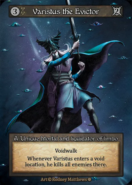 Varistus the Evictor, carte Sorcery GOT 195 — extension Gothic