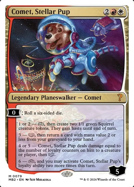 Comet, Stellar Pup, carte Magic MB2 79 — extension Mystery Booster 2