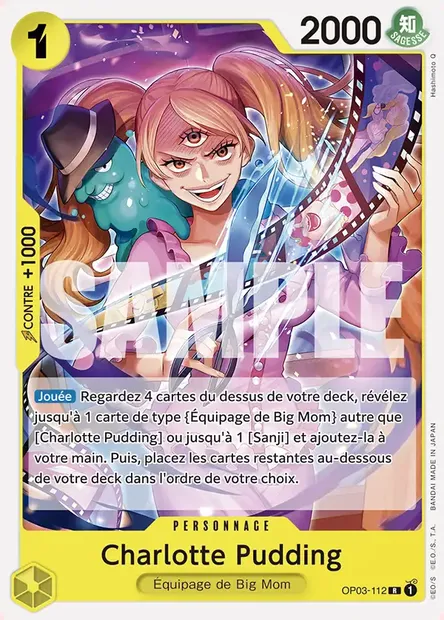 Charlotte Pudding, carte One Piece OP03-112 — extension PILLARS OF STRENGTH