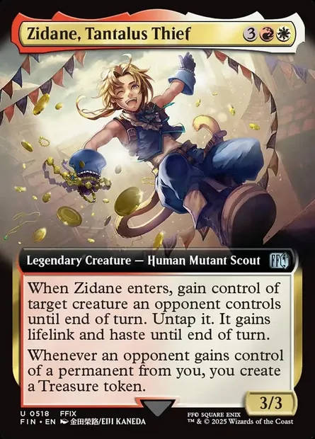Zidane, Tantalus Thief, Magic card FIN 518 — Final Fantasy set