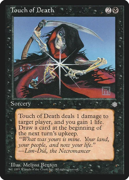 Touch of Death, Magic card ICE 167 — Ice Age set