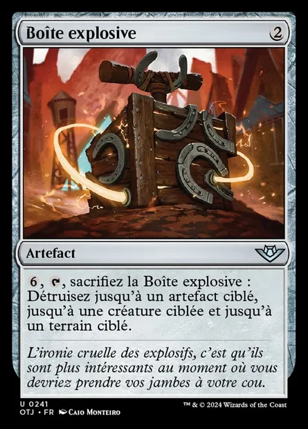 Boîte explosive, carte Magic OTJ 241 — extension Outlaws of Thunder Junction
