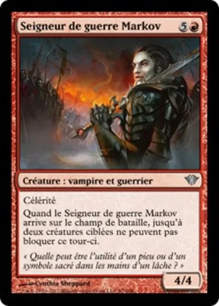 Seigneur de guerre Markov, carte Magic DKA 97 — extension Obscure Ascension