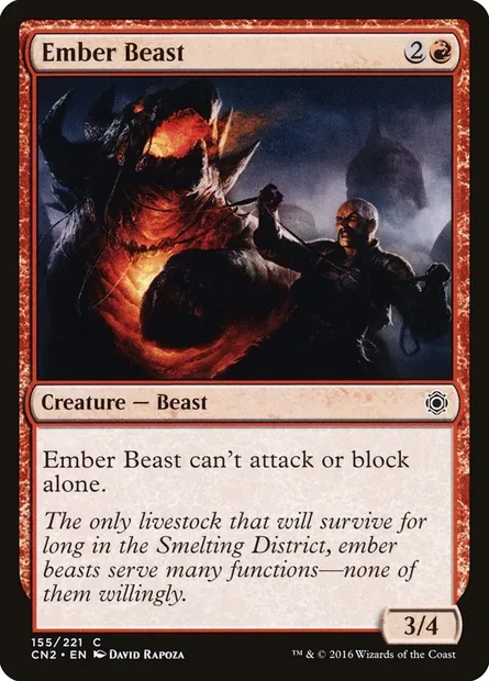 Ember Beast, Magic card CN2 155 — Conspiracy: Take the Crown set