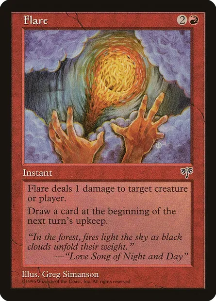 Flare, Magic card MIR 176 — Mirage set