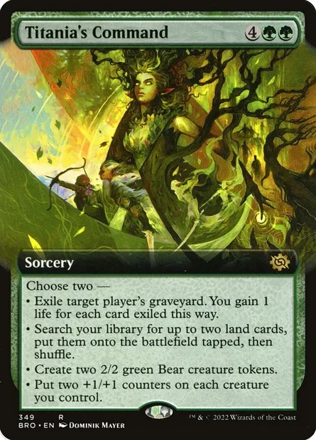 Titania's Command, Magic card BRO 349 — The Brothers' War set