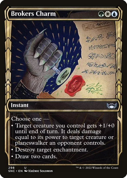 Brokers Charm, Magic card SNC 298 — Streets of New Capenna set