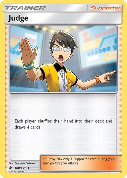 Judge, Pokémon card FLI 108 — Forbidden Light set