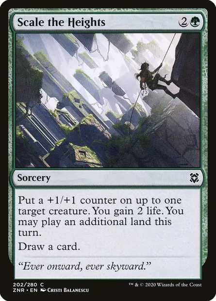 Scale the Heights, Magic card ZNR 202 — Zendikar Rising set