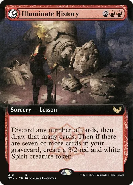 Illuminate History, Magic card STX 312 — Strixhaven: School of Mages set