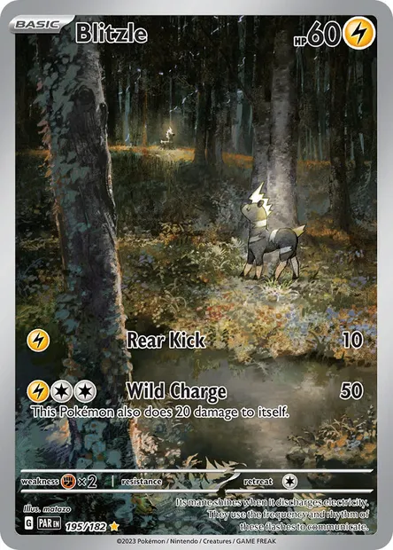 Blitzle, Pokémon card PAR 195 — Paradox Rift set