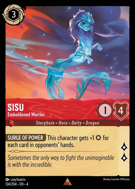 Sisu - Emboldened Warrior, Disney Lorcana card CH4-124 — Ursula's Return set
