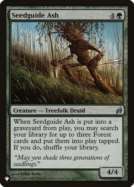 Seedguide Ash, Magic card PLST LRW-235 — The List set