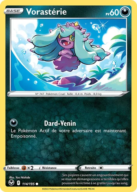 Vorastérie, carte Pokémon SIT 114 — extension Tempête Argentée
