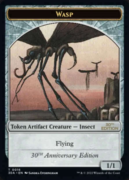 Wasp, Magic card T30A 16 — 30th Anniversary Tokens set