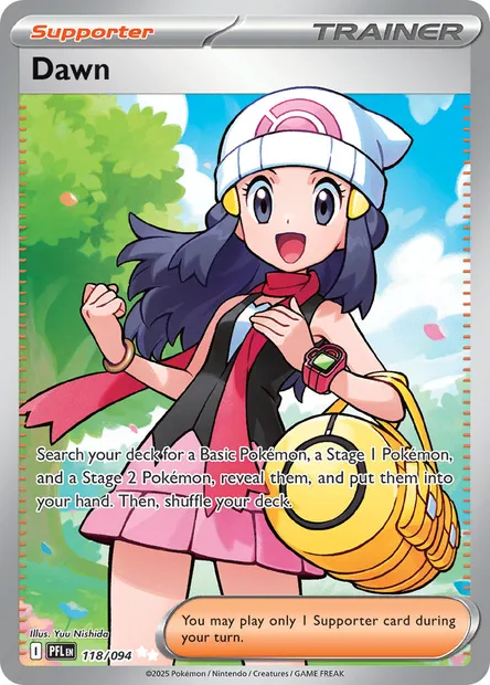 Dawn, Pokémon card PFL 118 — Phantasmal Flames set