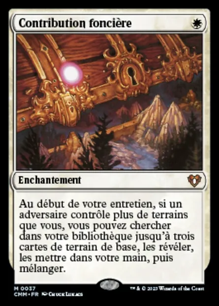 Contribution foncière, carte Magic CMM 37 — extension Commander Masters